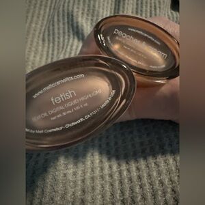 Bundle of 2! Melt Cosmetics Sex Foil highlighter. Fetish & Peaches & Cream!